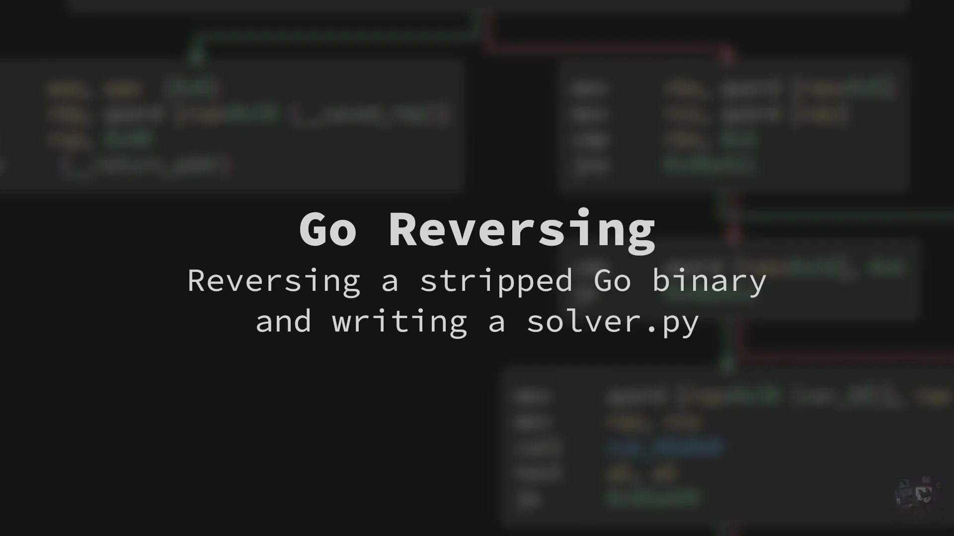 Reversing a Go stripped binary post banner