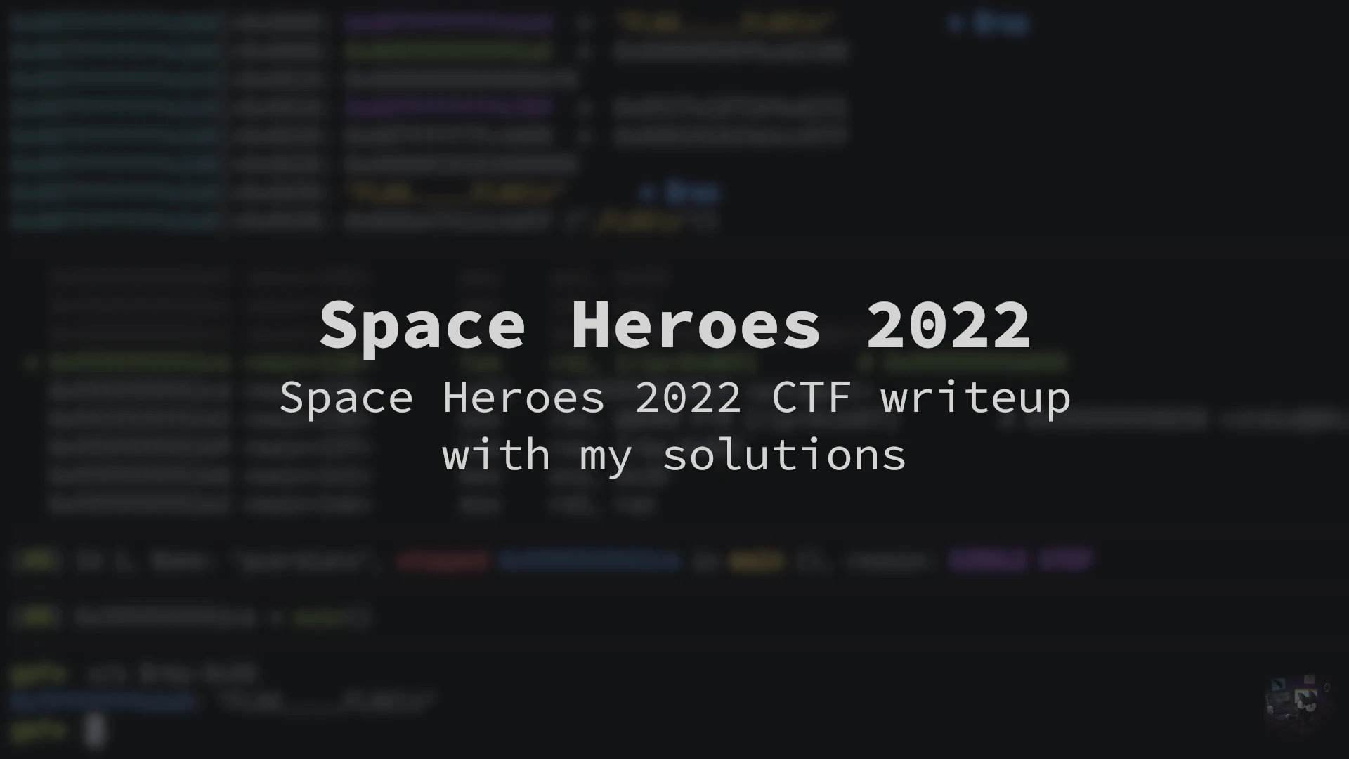 Space Heroes 2022 CTF write-up