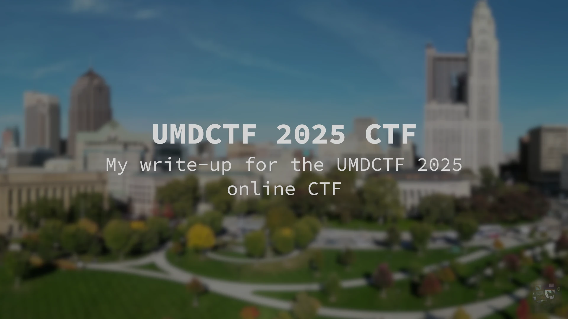 UMDCTF 2025 CTF write-up